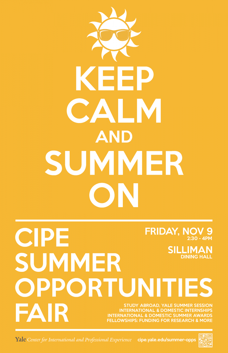 CIPE Summer Opportunities Fair Advising Resources